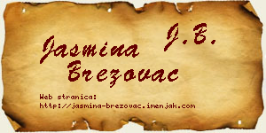 Jasmina Brezovac vizit kartica